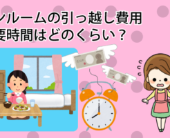 ワンルームの引っ越し費用と所要時間はどのくらい？