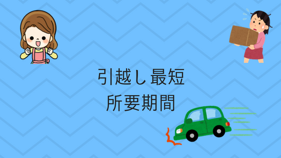 引越しの最短記録は所要期間何日で行える 最短退去は一週間